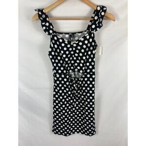 NWT Vero Moda Mary Knot Front Mini Dress Polka Dot Size small